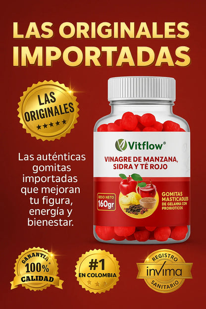 Gomitas de Vinagre de Manzana 🍎 2 por el precio de 1 + Envío Gratis