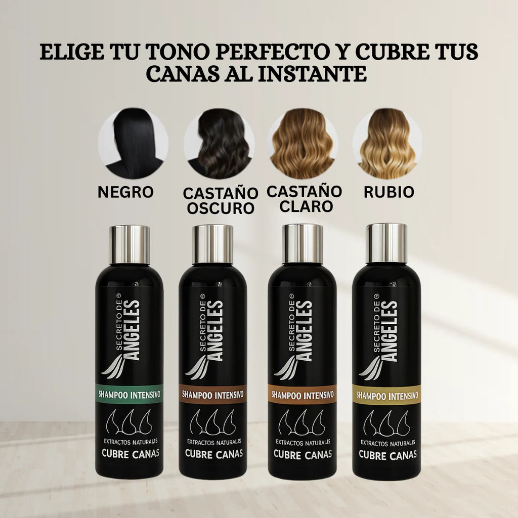 Champú Adiós Gris + Colageno Y Esfoliante GRATIS - Tonaliza y Resalta tu Belleza Natural