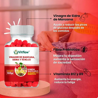 Gomitas de Vinagre de Manzana 🍎 2 por el precio de 1 + Envío Gratis