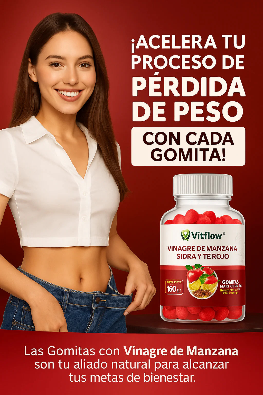 Gomitas de Vinagre de Manzana 🍎 2 por el precio de 1 + Envío Gratis